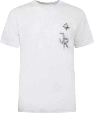 John Richmond Regular T-Shirt - Heren - T-shirts - Wit - S - Katoen - Tops