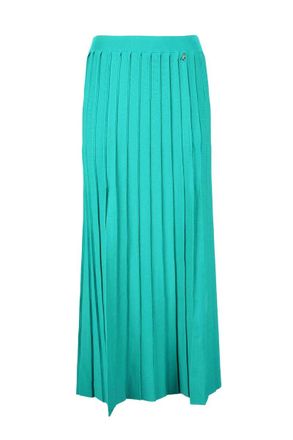 Patrizia Pepe Turquoise Long Knit Skirt