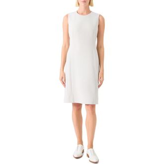 Akris Sleeveless Wool Sheath Dress in Greige at Nordstrom, Size 14