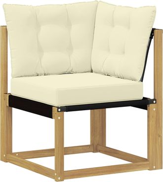 vidaXL Sof&aacute; De Esquina Para Exteriores Blanco Vidaxl