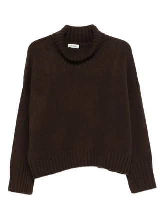 Soft Goat cashmere jumper - women - Cashmere - M - Brown