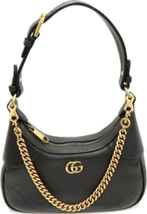 Gucci Pre-owned Vintage Leren Crossbodytas - Dames - Vintage Schoudertas - Zwart - ONE Size - Leer - Vintage