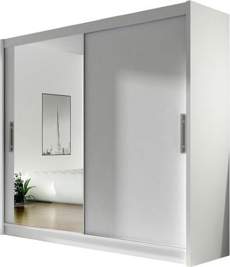 Mirjan24 Armario Closico 107, Blanco, 215x180x58cm, Puertas De Armario: Correderas, N&uacute;mero De Estantes: 5