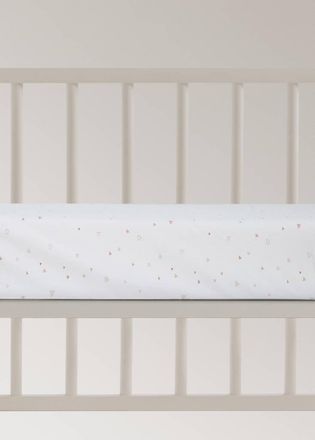 Mango Lenzuolo inferiore culla 100% cotone cuori nude - Home - 60x120x15cm - MANGO HOME
