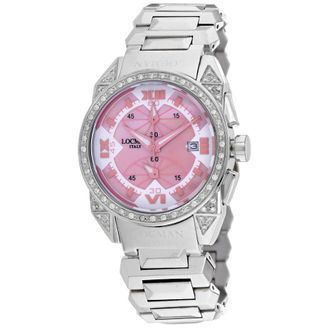 Locman Cavallo Pazzo Chronograph Quartz Pink Dial Ladies Watch 161BMOPPKDC