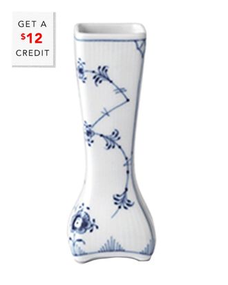 ROYAL COPENHAGEN Blue Fluted Plain Small Vintage Vase