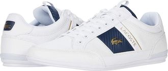 Lacoste Chaymon Sneakers Mens Shoes White/White : 11.5 D - Medium, Synthetic/Leather