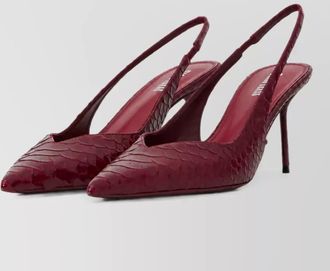 PARIS TEXAS leather slingback mules