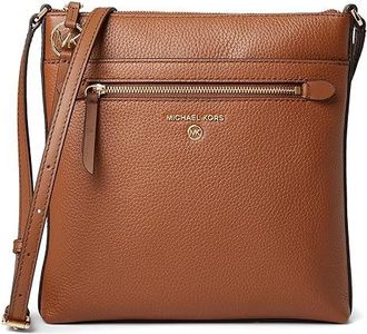 Michael Kors Jet Set Charm Small North/South Flat Crossbody Womens Handbags Luggage, Leather