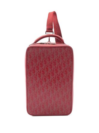 Dior 10s logo-pattern shoulder bag - men - Calf Leather - One Size - Red