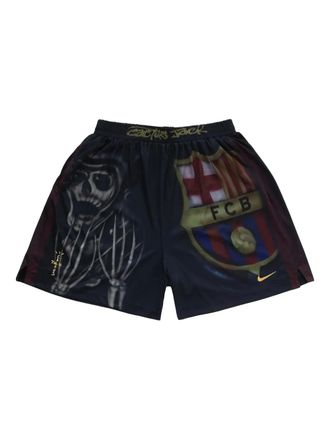 Travis Scott x Nike x FC Barcelona Skeleton Home shorts - men - Fabric - S - Black