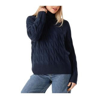 Tommy Hilfiger Dames, Truien, Blauw, Maat: L Wol