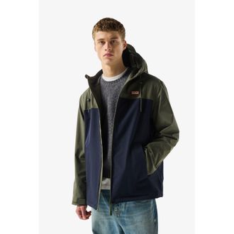 Hunter Original Mens Block Waterproof Green Rain Jacket - Dark Green - Size X-Large