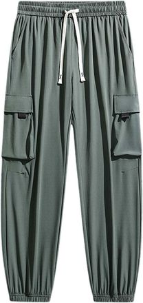 Generic 2025 Trousers Girls&Womens Cargo Pants Elastic Waist Lightweight Outdoor Jogger Pants, 6 Years - XX-Large (Army Green, XXXL)
