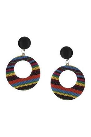 Olivia Welles Neva Leopard Print Earrings in Multi at Nordstrom Rack