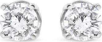 House of Brilliance 14K White Gold 3/4 Cttw Lab Grown Diamond Stud Earrings at Nordstrom