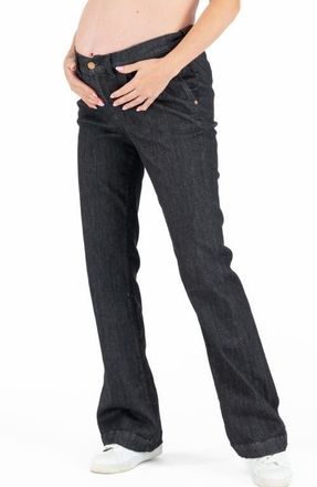 Cache Coeur Sabrina flare pregnancy and post partum jeans in Black at Nordstrom, Size Xx-Large