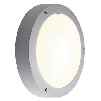 SLV Slv - Dragan 230404 - Aplique Y Plaf&oacute;n. Gris Plateado Redondo. G24d-3. 2x26w Ip44
