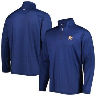 Tommy Bahama Mens Tommy Bahama Navy Houston Astros Delray IslandZone Half-Zip Top at Nordstrom, Size Xx-Large