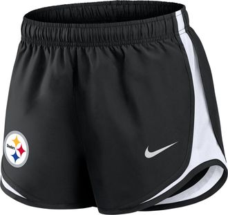 Nike Pittsburgh Steelers Tempo Nike Womens Dri-FIT NFL Shorts in Black | 04PK093N7L-T2G