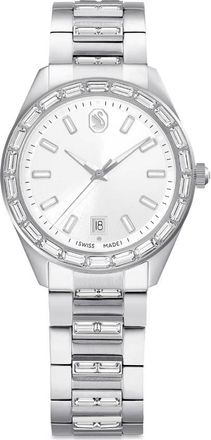 Swarovski Matrix Quartz Crystal Silver Dial Ladies Watch 5734665