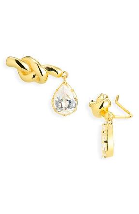 Shashi Kate Knot Tear Drop Earrings in Gold at Nordstrom