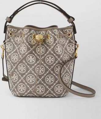 Tory Burch t monogram mini coated canvas bucket bag