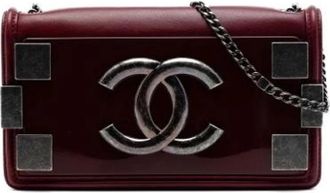 Chanel Pre-owned Vintage Crossbody Bag - Dames - Vintage Schoudertas - Rood - ONE Size - Leer - Vintage