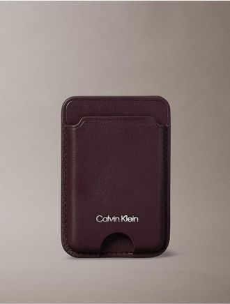 Calvin Klein Womens Phone Card Wallet - Brown