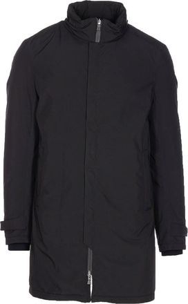 Herno Blue Down Jacket Zip Closure