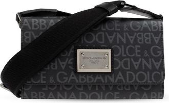 Dolce & Gabbana Dolce & Gabbana Coated Jacquard Crossbody Bag