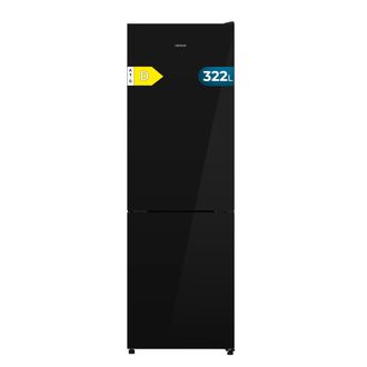 Cecotec Cecotec Frigor&iacute;fico Combi 322l Bolero Coolmarket Combi 322i Black Glass D. 185,5cm De Alto, 59,5cm De Ancho