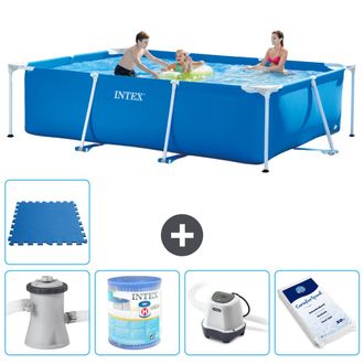 Intex Piscina Con Estructura Rectangular - 300x200x75 Cm - 7-piezas S40208