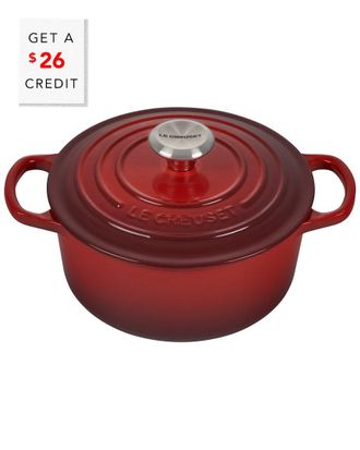 LE CREUSET 2Qt Signature Round Dutch Oven With $26 Credit