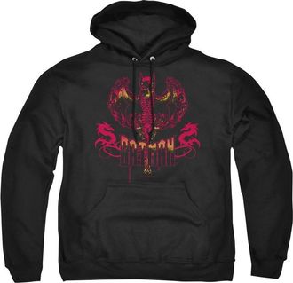 Gildan Batman Heart Of Fire Adult Pull Over Hoodie / Hooded Sweatshirt