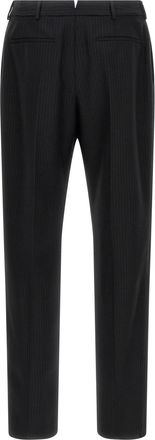 Saint Laurent Mens Black Wool Dress Pants