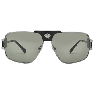 Versace Green Navigator Mens Sunglasses VE2251 1001/2 63