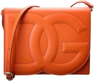 Dolce & Gabbana Logo Leather Shoulder Bag