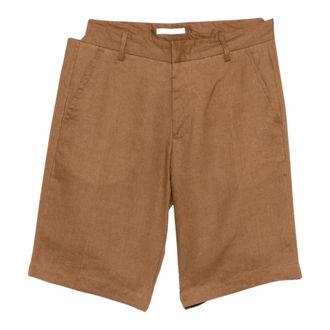 Entre Amis TK Riemlussen Bermuda Shorts - Heren - Korte broeken - Bruin - Maat: W30 Katoen