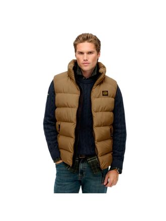 Superdry Essential mouwloze gewatteerde jas voor heren