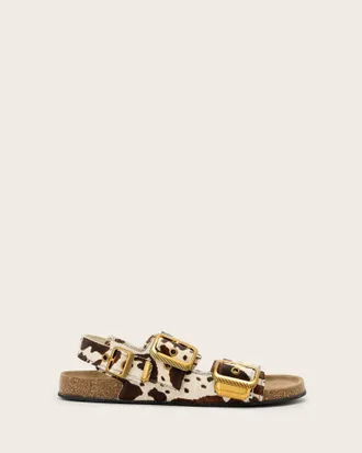 AllSaints Staffa Chowhide Buckle Sandals