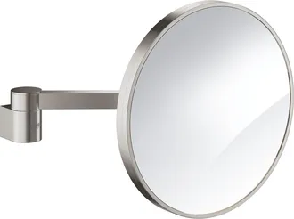 GROHE Selection Espejo Cosm&eacute;tico De Cristal Y Metal Con Brazo, 7 Aumentos, Supersteel (41077dc0) - Grohe