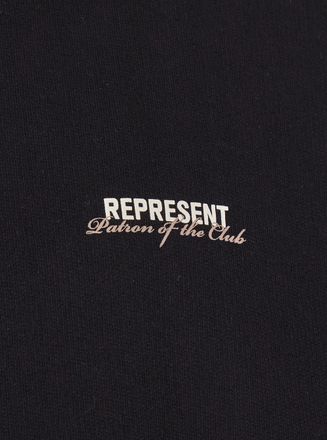 Represent Mens Hoodie Patron Of The Club Black Cotton Sweatshirts Sweater