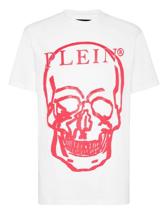 Philipp Plein Jersey T-shirt Round Neck SS Skull and Plein
