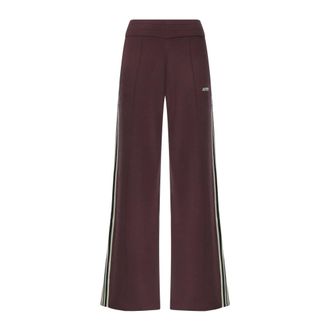 Autry Wide-Leg Trackbroek - Dames - Broeken - Rood - Maat: L Zijde