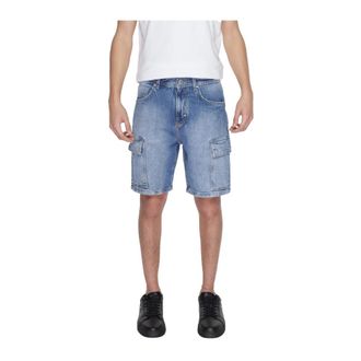 Antony Morato Korte Broeken, Heren, Blauw, W36, Denim, Denim Shorts Lichtblauw
