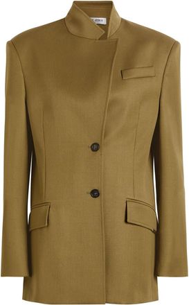 The Attico Wool Blazer - Khaki - 44 (UK12 / M)