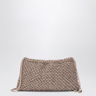 Hibourama Bags Penelope peach jewel bag with crystals