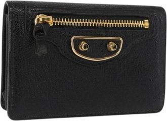 Balenciaga Pre-owned Wallets, female, Black, Size: ONE SIZE Pre-owned Leather Wallet