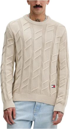 Tommy Jeans Hombre, Jerseys, Beige, Talla: S